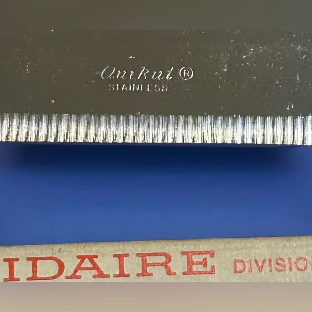 Vintage Quikut Stainless Steel-Razor Edge-Serrated Tip Knife